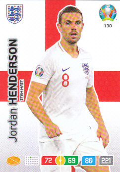 Jordan Henderson England Panini UEFA EURO 2020#130